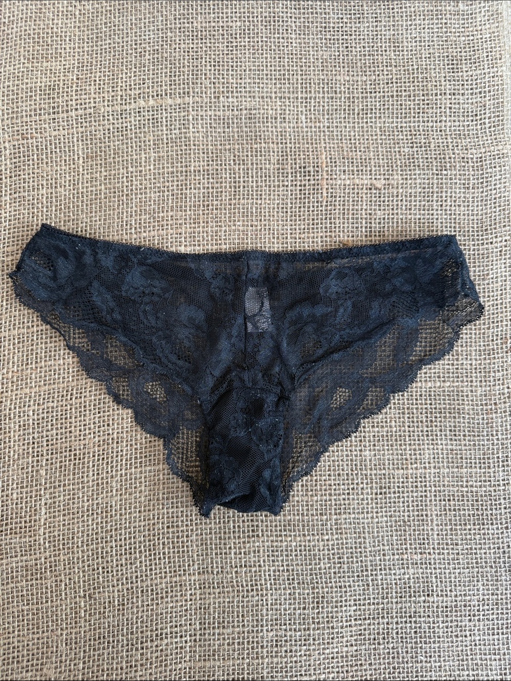 Victoria's Secret Black Lace Bikini Panty